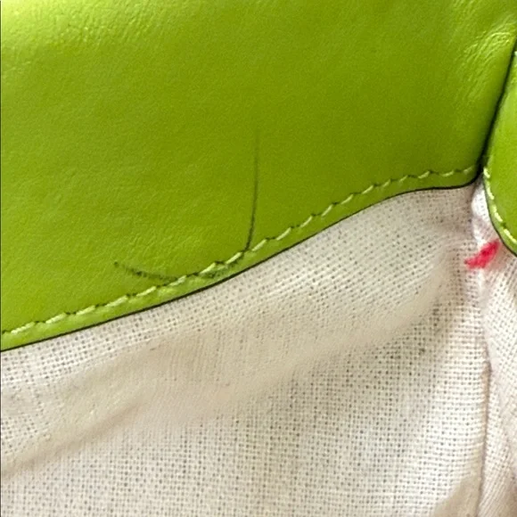 Vince Camuto Maryn Shoulder Tote Bag in the vibrant "Apple Buzz" green color - Picture 13 of 15